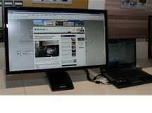 Bezdrtov stanice Samsung pro propojen notebooku s monitorem a dalm psluenstvm