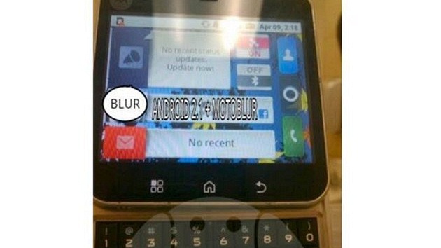 Pipravovaná Motorola s Androidem