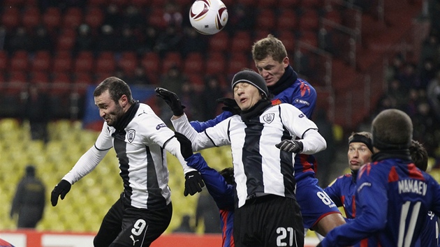 Nejvýše vyskočil útočník CSKA Moskva Tomáš Necid. Nejvýše vyskočil útočník CSKA Moskva Tomáš Necid.