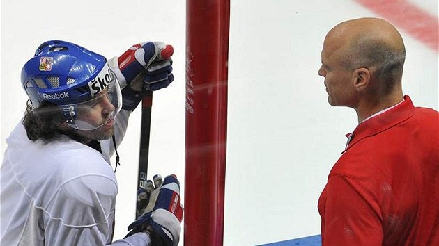 Jaromír Jágr a Mark Messier Jaromír Jágr a Mark Messier