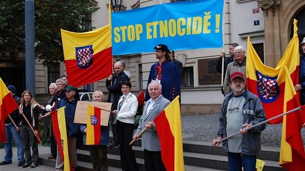 Moravané na demonstraci v Praze v říjnu 2008 Moravané na demonstraci v Praze v říjnu 2008