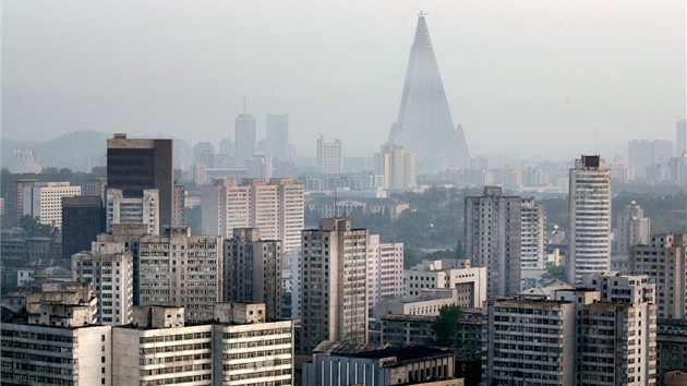 Severokorejská metropole Pchjongjang. Severokorejská metropole Pchjongjang.