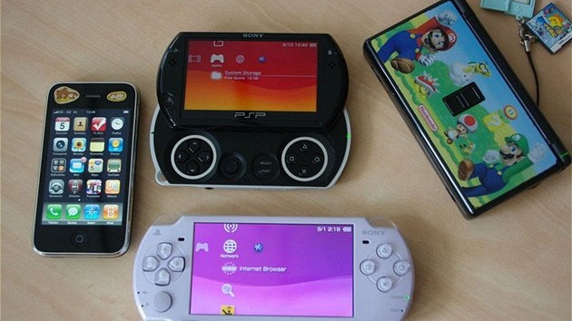 iPhone, PSP go, PSP, Nintendo DS