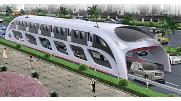 3D Couch Express - koncept obí autobusové pevnosti, pod kterou se vejdou...