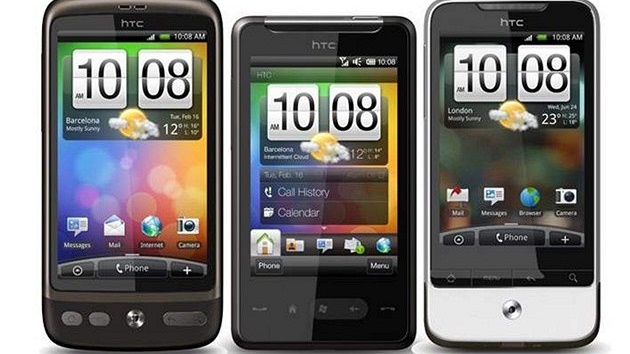 HTC Desire, HD Mini a Legend aneb dva Androidy a jeden Windows phone