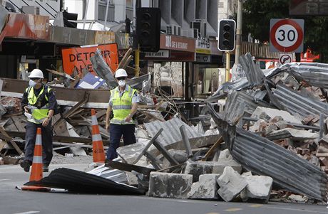 Následky zemtesení ve mst Christchurch na Novém Zélandu (2. bezna 2011)