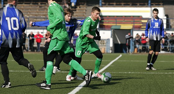 Karlovartí fotbalisté v píprav pehráli Blany - ilustraní snímek.