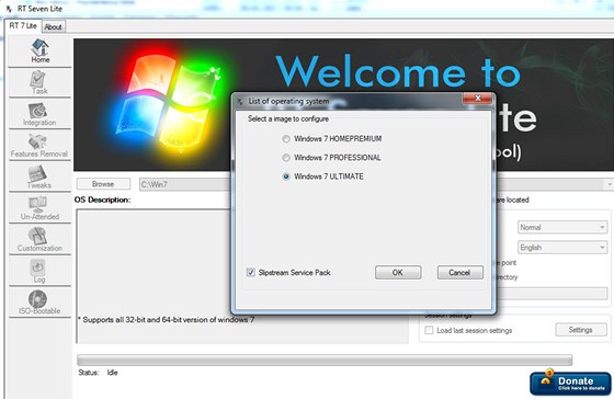 Integrace Windows 7 + SP1