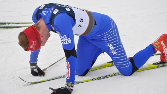 VYERPÁNÍ. Luká Bauer asi piel o monost bojovat o stupn vítz na Tour de Ski.