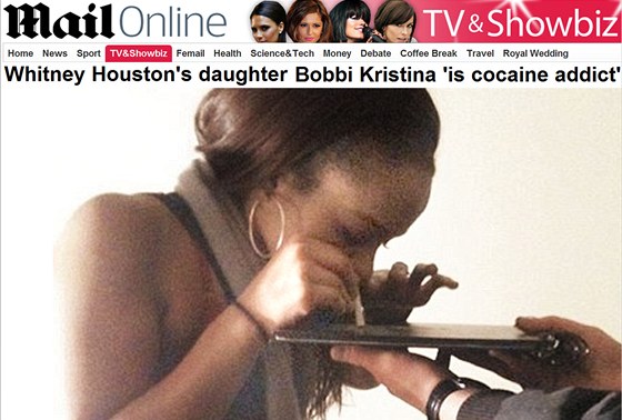 Dcera americké zpvaky Whitney Houston Bobbi Kristina byla závislá na kokainu....