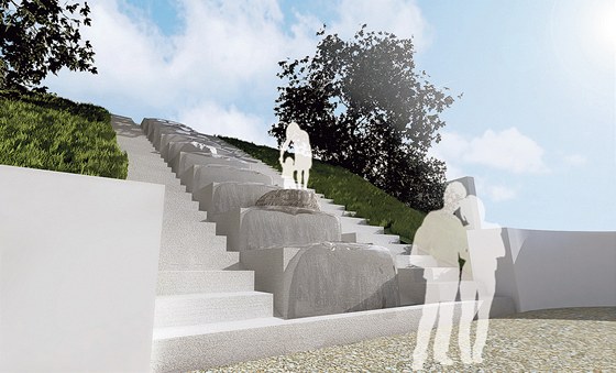 Originálním prvkem budoucího mstského parku v Kutné Hoe by mly být také vodní schody.