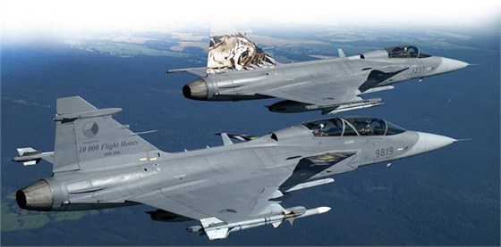 Stíhací letoun JAS-39 Gripen