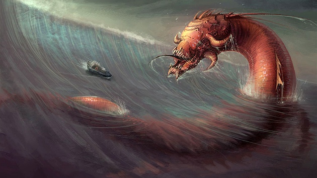 Příšera zvaná Leviathan v akci Příšera zvaná Leviathan v akci