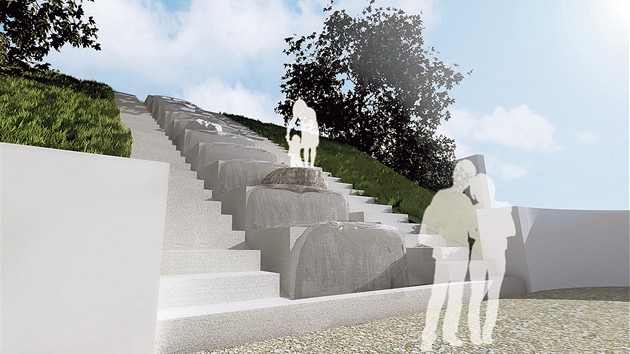 Originálním prvkem budoucího mstského parku v Kutné Hoe by mly být také vodní schody.