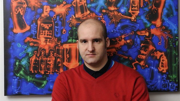 Český streetartový umělec Michal Škapa alias Tron Český streetartový umělec Michal Škapa alias Tron