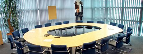 Zasedací místnost, ve které se konalo jednání éfredaktor eských deník a týdeník.
