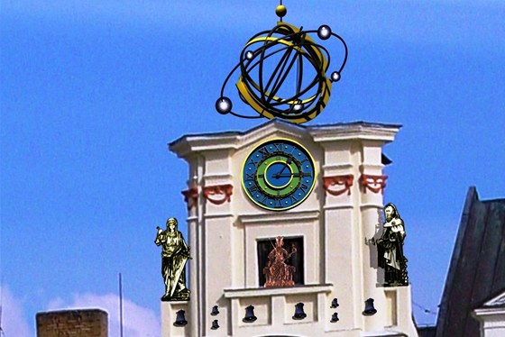 Jihlavský orloj by ml být umístn v hodinové vi bývalého jezuitského areálu v centru msta.