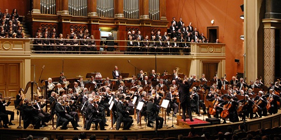 eská filharmonie v budov praského Rudolfina (archivní snímek)