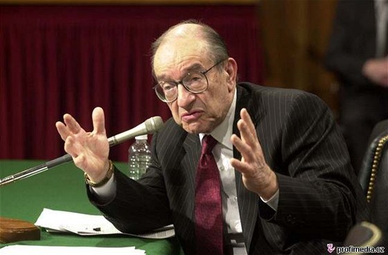 éf americké centrální banky Alan Greenspan po 18 letech koní. Pekal tyi prezidenty a dv velké krize