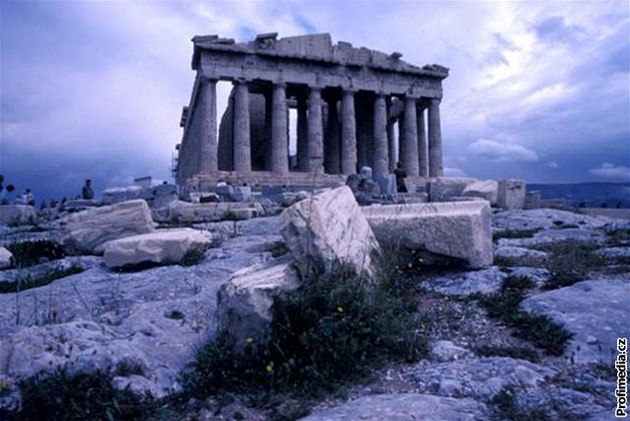 Parthenón, Akropolis, ecko