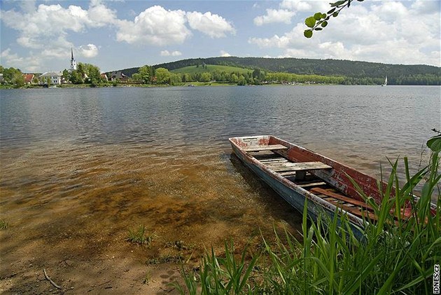 Frymburk z pravého behu Lipna