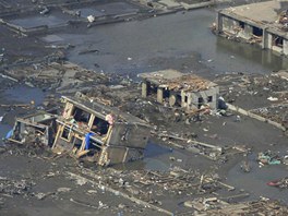 Nsledky zemtesen a tsunami v prefektue Iwate. (12. bezna 2011)
