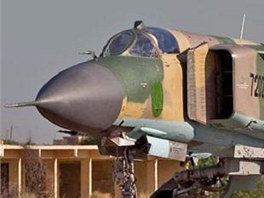 MiG-23ML libyjskho letectva, v kdovm oznaen NATO Flogger
