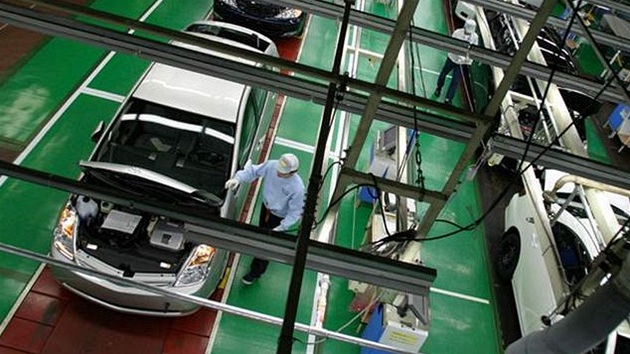 Továrna japonské automobilky Toyota. Továrna japonské automobilky Toyota.