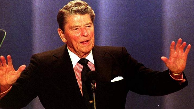 Americký exprezident Ronald Reagan v roce 1992