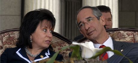 Sandra Torresová a  Álvaro Colom 