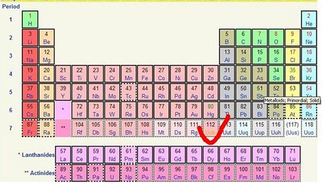 Objeven nový prvek v periodické tabulce