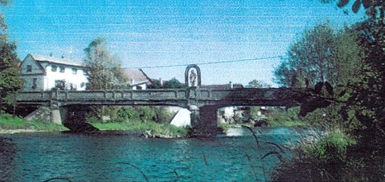 Návrh sochy sv. Jana Nepomuckého na most v obci epice