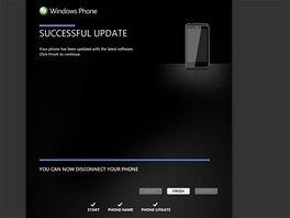 Postup aktualizace Windows Phone 7 skrze Zune