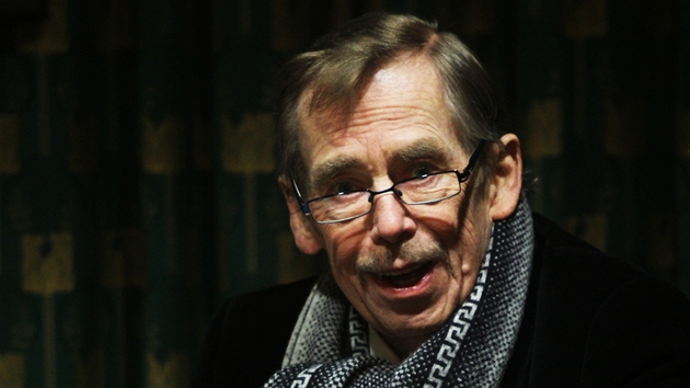 Václav Havel na slavnostní premiée filmu Odcházení (Praha, 22. bezna 2011)