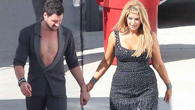 Kristie Alley a její tanení partner Maksim Chmerkovskiy 