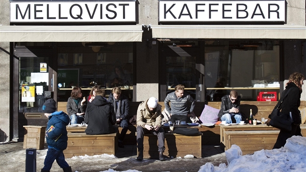 Mellqvist Kaffebar, oblíbené místo Mikaela (a hlavn oblíbené místo Stiega Larssona), Hornsgatan 78.