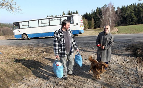 Pojízdná prodejna na trase Krasíkovice, Pobistrýce, Svépravice, Popelitná.