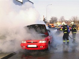 Kvli zvad na katalyztoru zaala v Olomouci hoet felicie, ohe ji zcela zniil.