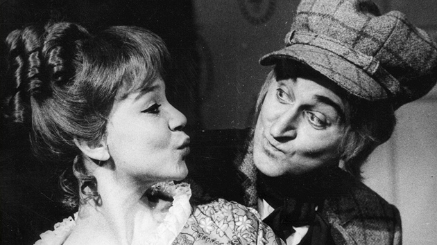 Zuzana avrdová a Milo Nesvadba ve he evcovská komedie (1974)