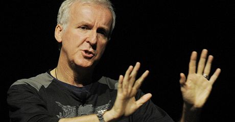 James Cameron na setkn v rmci CinemaCon v Las Vegas