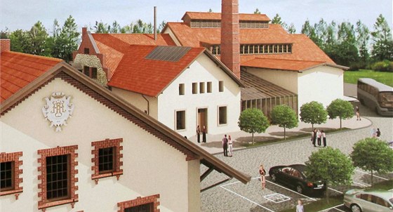 Budoucí podoba skláského muzea v Sázav.