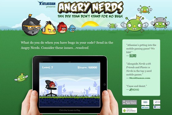Parodie na Angry Birds pichází