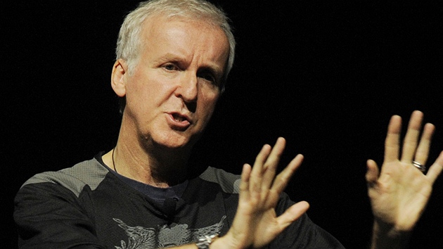 James Cameron na setkání v rámci CinemaCon v Las Vegas