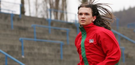 Marek Ptáek (15 let, ákovská kategorie) z atletického oddílu AC START Karlovy Vary.