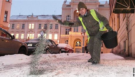 Chodníky byly v Praze asto tko schdné.