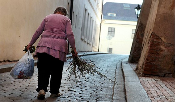 Seniorka má ostudu, sousedka na ni zavolala policisty. Ilustraní snímek