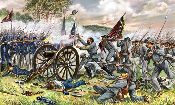 Ilustrace bitvy u Gettysburgu