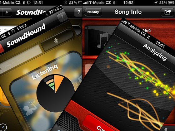Aplikace pro rozpoznávání hudby