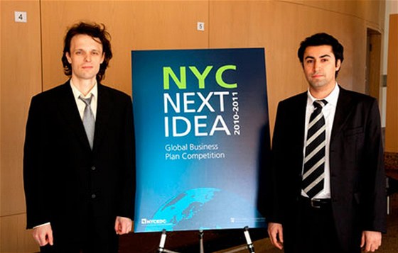 Radim Nedbal a Babak Mahdian na vyhláení soute Next Idea