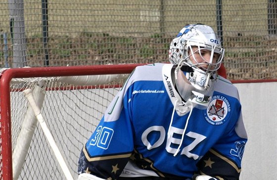 David Stárek, branká hokejbalového Letohradu.
